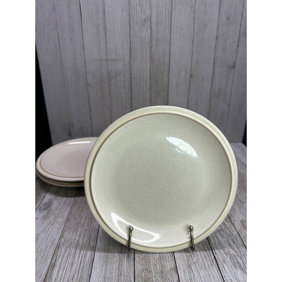 Vtg Denby Salad Plate White Cream Stoneware England 7.25" Set of 5 L - Picture 7 of 12